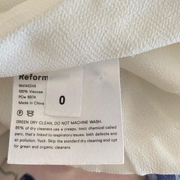 Reformation Emmie Midi Floral Dress in Blueberries - Picture 6 of 7